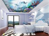 Dolphin Wall Murals for Bedrooms Colored Corals Dolphins In 2019 House