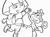 Dora and Boots Coloring Pages Free Printable Dora the Explorer Coloring Pages for Kids