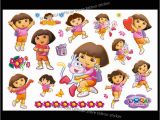 Dora the Explorer Wall Mural Dora the Explorer with Flowers Wall Stickers for Kids Room