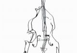 Double Bass Coloring Page Double Bass Upright Bass Pinterest