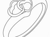 Double Heart Coloring Pages Pretty Love Double Hearts Wedding Ring Coloring Page