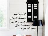 Dr who Wall Mural Tardis Doctor who Style Wall Sticker Kids Room Baby Nursery Tv Wall