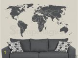 Dry Erase World Map Wall Mural World Map Wall Decal Countries Border Wall Art Sticker