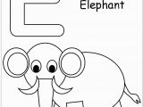 E is for Elephant Coloring Pages Letter E is for Elephant 1 Coloring Page Free Coloring