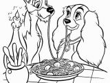 Easy Disney Coloring Pages Lady and the Tramp Color Page Disney Coloring Pages Color