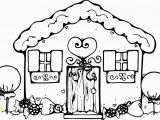 Easy Gingerbread House Coloring Pages Free Printable House Coloring Pages for Kids Coloring