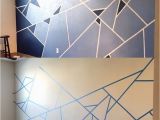 Easy Murals to Paint On A Wall Abstract Wall Design I Used One Roll Of Painter S Tape and