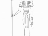 Egyptian Gods and Goddesses Coloring Pages Hathor Egyptian Goddess & Gods Coloring Page