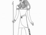 Egyptian Gods and Goddesses Coloring Pages Horus Egyptian Goddess & Gods Coloring Page