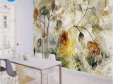 Electronic Wall Murals Xchelda Custom 3d Wallpaper Design Old Texture Flowers Kitchen