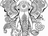 Elephant Mandala Coloring Pages Printable Elephant Mandala Henna Coloring Page