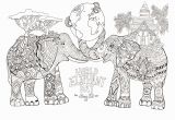 Elephant Mandala Coloring Pages Printable World Elephant Day Elephants Adult Coloring Pages