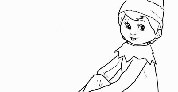 Elf On the Shelf Coloring Pages Girl Elf On the Shelf Coloring Sheets for Children