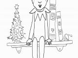 Elf On the Shelf Printable Coloring Pages Elf On the Shelf Coloring Pages