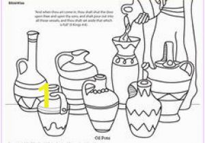 Elisha Helps A Widow Coloring Page 43 Best Elisha Widow S Oil Images