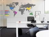 Environmental Graphics Giant World Map Wall Mural World Map Infographic Wall Sticker Décor