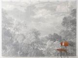Etched Arcadia Wall Mural Cheap to Chic Pastoral Murals