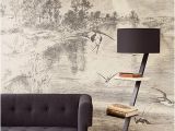 Etched Arcadia Wall Mural Hirundo Cream Wall Mural Tree House In 2019