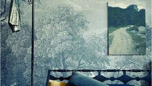 Etched Arcadia Wall Mural Landscape On A Landscape "etched Arcadia" Wallpaper From
