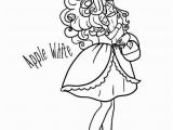 Ever after High Apple White Coloring Pages Kids N Fun