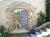 Exterior Mural Paint Secret Garden Mural Painted Fences Pinterest