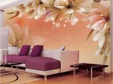Fabric Murals for Walls Custom 3d Wallpaper Modern Flower Wall Mural Wall Paper Living