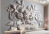 Fabric Murals for Walls Jammory Embossed White Flower Decoratio 3d Fashion Wallpaper