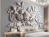 Fabric Murals for Walls Jammory Embossed White Flower Decoratio 3d Fashion Wallpaper