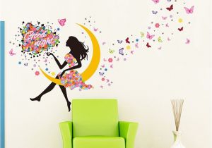 Fairy Princess Wall Mural Amazon Yufeng Removable Diy Pvc Wall Sticker Decor