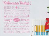 Fairy Princess Wall Mural Girls Wall Stickers Nursery Wall Stickers "princess Rules