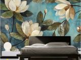 Family Room Wall Murals Lily Magnolian Floral Wall Decor Wall Mural Oil Paiting