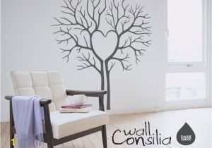 Family Tree Wall Mural Ideas Tree Wall Sticker Heart Twin Tree Wall Decal Wall Art