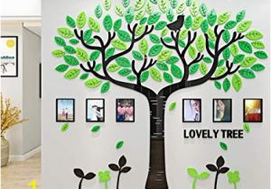 Family Tree Wall Mural Stencils Family Tree Wall Decals 3d Diy Frame Acrylic Wall Stickers Mural for Living Room sofa Tv Art Wall Background Lovely Tree Green