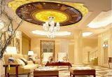 Famous Ceiling Murals High End 3d Golden Flowers Zenith Ceiling Home Decoration Cloud