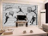 Fast and Furious Wall Mural Beibehang 3d Brick Wall Hand Painted Basketball Element Wallpaper