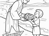 Feeding Of the 5000 Coloring Page Jesus Feeding 5000 Coloring Page Coloring Home