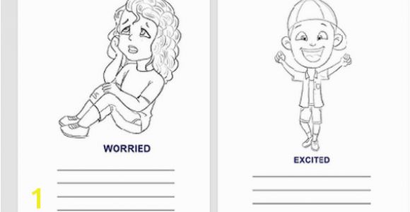 Feelings and Behavior Coloring Pages Feelings Emotions Workbook Parenting Pinterest