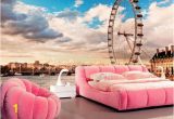 Ferris Wheel Wall Mural London Wall Mural for Interior London Eye Wallpaper for Wall Decor London Wall Decal for Home London Wall Mural for Living Room Sku