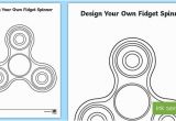 Fidget Spinner Coloring Page Design Your Own Fid Spinner Worksheet Worksheet