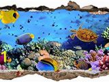 Finding Nemo Wall Mural Uk W037 Aquarium Fish Ocean Sea Coral Wall Decal Poster 3d Art Stickers Vinyl Roomkids Bedroom Baby Nursery Cool Livingroom Hall Boys Girls