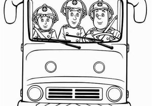 Fire Truck Coloring Book Pages Fireman Sam Fireman Sam and Friends On Fire Trucks Coloring Page