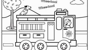 Fire Truck Printable Coloring Pages Fire Truck Coloring Page for Preschoolers