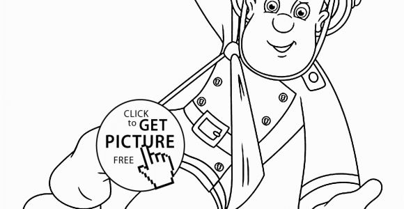 Fireman Sam Coloring Pages to Print Fireman Sam is Hero Cartoon Coloring Pages for Kids