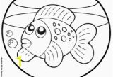 Fish Tank Coloring Page Goldfish Coloring Page