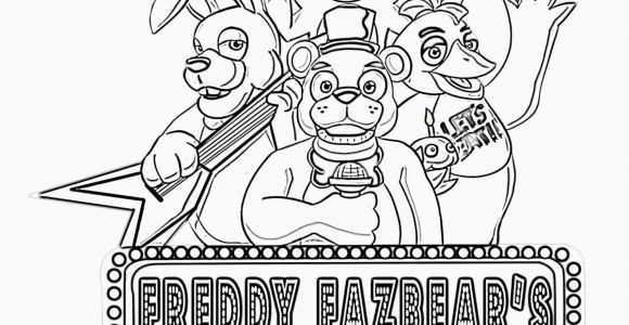 Five Nights at Freddy S Printable Coloring Pages Coloring for Little Kids In 2020