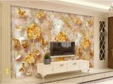 Floral Wall Murals Canada European Style Retro Gold Luxurious Rose Pattern butterfly Tv Wall Mural 3d Wallpaper 3d Wall Papers for Tv Backdrop Canada 2019 From