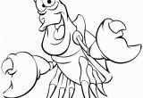 Flounder and Sebastian Coloring Pages Little Mermaid Coloring Pages Sebastian the Crab