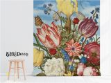 Flower Wall Mural Painting Colorful Oil Painting Wallpaper Self Adhesive Removable