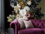 Flower Wall Mural Painting Removable Wallpaper Floral Wall Mural Peel and Stick