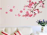 Flower Wall Murals Stickers 120x50cm Cherry Blossom Flower Wall Stickers Waterproof Living Room Bedroom Wall Decals 739 Decors Murals Poster My Wall Stickers My Wall Tattoos From